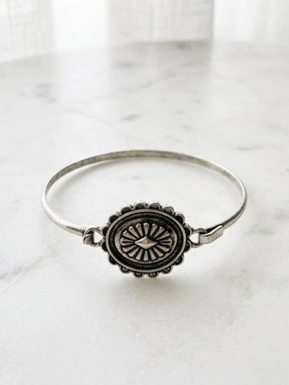  Ladies Antique Silver Design Bracelet